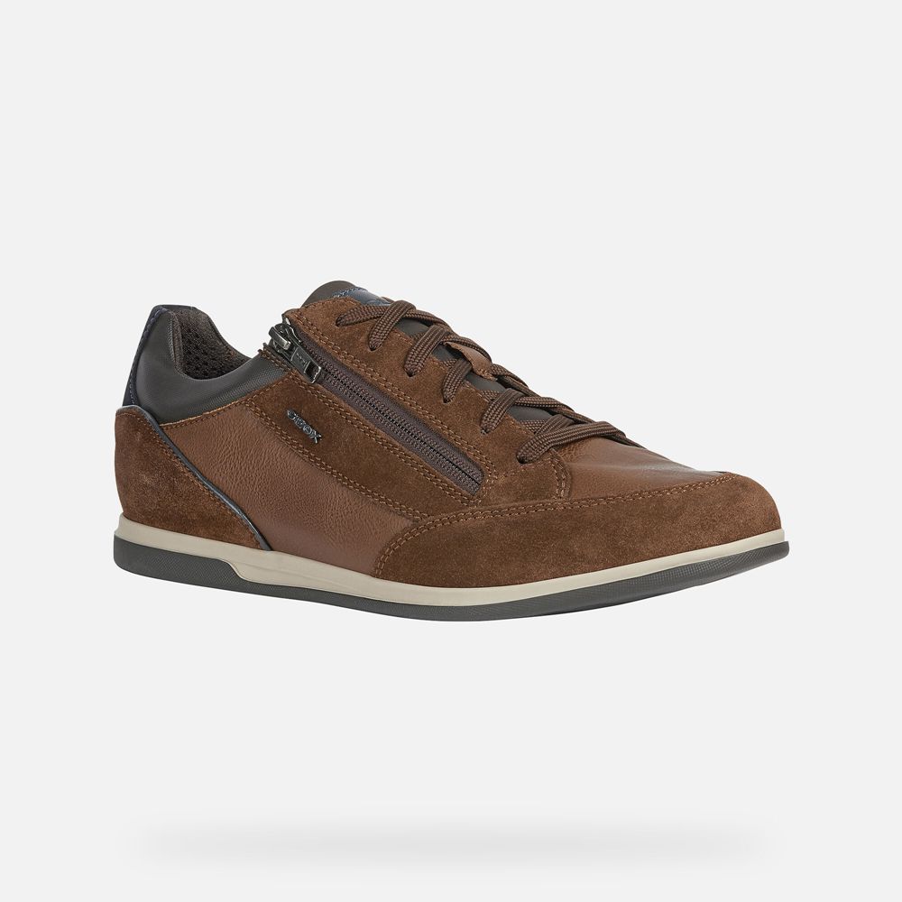 Geox Sneakers Dark Brown Renan - Geox Mens Shoes - FYNTVM715